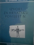 Izvori za hrvatsku povijest IV