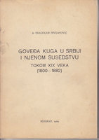 GOVEĐA KUGA U SRBIJI I NJNOM SUSEDSTVU TOKOM XIX VEKA (1800-1882)