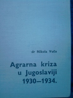 Agrarna kriza u Jugoslaviji 1930-1934