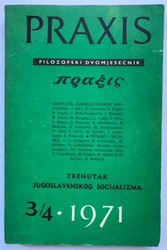 PRAXIS 3/4 1971 Filozofski časopis
