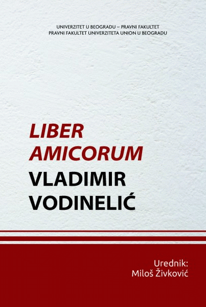 Liber amicorum : Vladimir Vodinelić