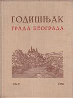 godišnjak grada beograda knjiga v 1958  
