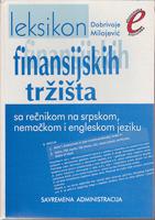 leksikon finasijskih tržišta sa rečnikom na srpsko, nemačkom i engleskom jeziku  