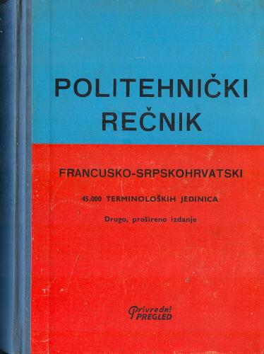 politehnički rečnik francusko srpskohrvatski 