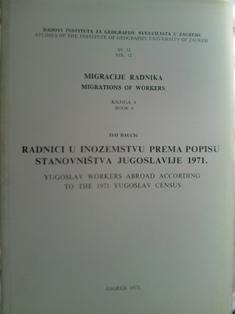 radnici u inozemstvu prema popisu stanovništva jugoslavije 1971  