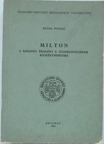 milton i njegovi tragovi u jugoslovenskim književnostima 