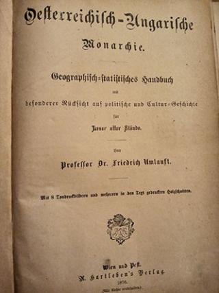 austro ugarska, geografski priručnik  