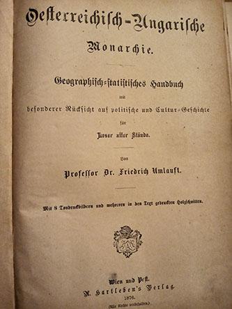 austro ugarska, geografski priručnik 