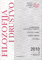 Filozofija i društvo XXI 3 2010