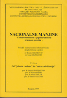 NACIONALNE MANJINE U međunarodnom i jugoslovenskom poretku