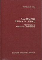 SAVREMENA NAUKA O JEZIKU Generativna sintaksa i semantika