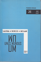 UMETNOST NEMA DEFINICIJU refleksije o umetnosti i umetnicima 1997-2007 - Unus Mundus 26/2007