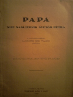 Papa nije nasljednik svetog Petra