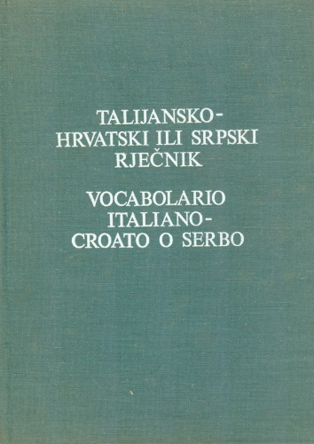 TALIJANSKO-HRVATSKI ILI SRPSKI RJEČNIK