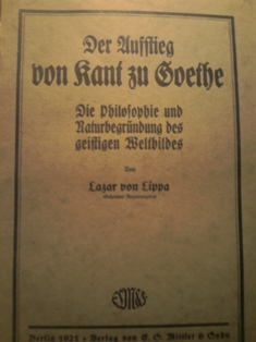 Der aufstieg von Kant zu Goethe