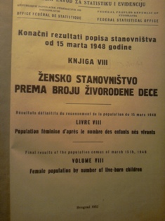 Konačni rezultati popisa stanovništva od 15. marta  1948 godine