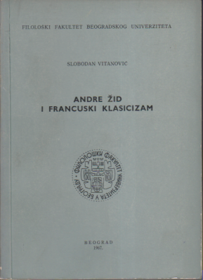 ANDRE ŽID I FRANCUSKI KLASICIZAM