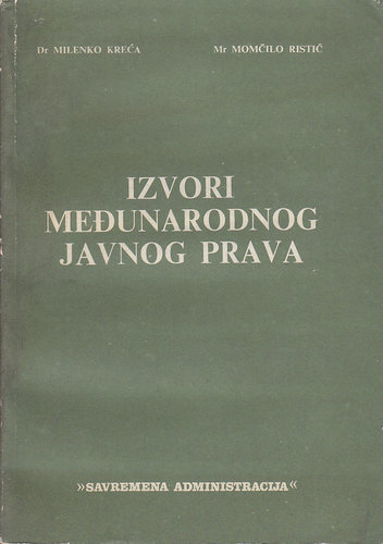 IZVORI MEĐUNARODNOG JAVNOG PRAVA