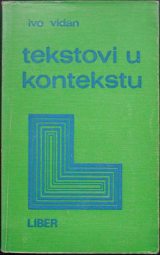 TEKSTOVI U KONTEKSTU Odjeci i odnosi u novijoj književnosti