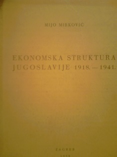 Ekonomska struktura Jugoslavije 1918-1941