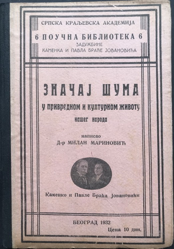 ZNAČAJ ŠUMA u privrednom i kulturnom životu našeg naroda