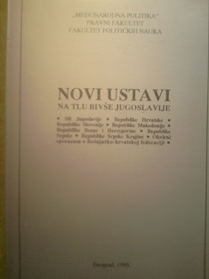 Novi ustavi na tlu  bivše Jugoslavije