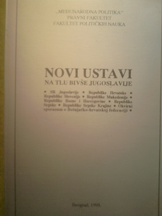 Novi ustavi na tlu  bivše Jugoslavije