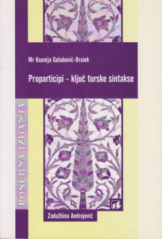 PROPARTICIPI - KLJUČ TURSKE SINTAKSE