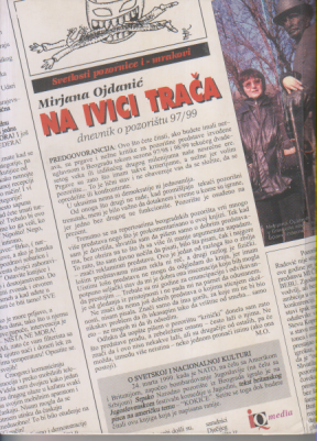 NA IVICI TRAČA dnevnik o pozorištu 97/99