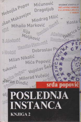 POSLEDNJA INSTANCA / knjiga 2