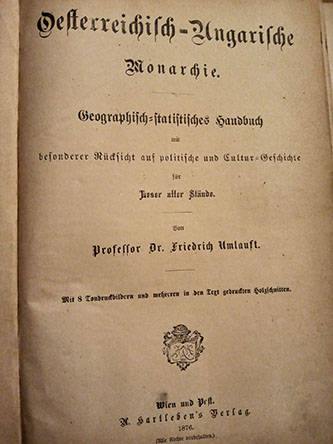 Austro Ugarska, geografski priručnik