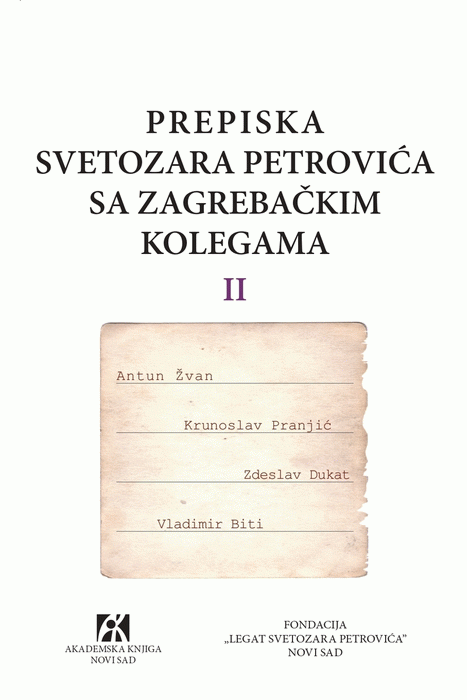 Prepiska Svetozara Petrovića sa zagrebačkim kolegama 2