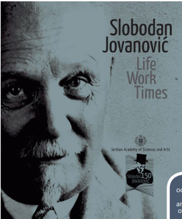 Slobodan Jovanović: life, work, times