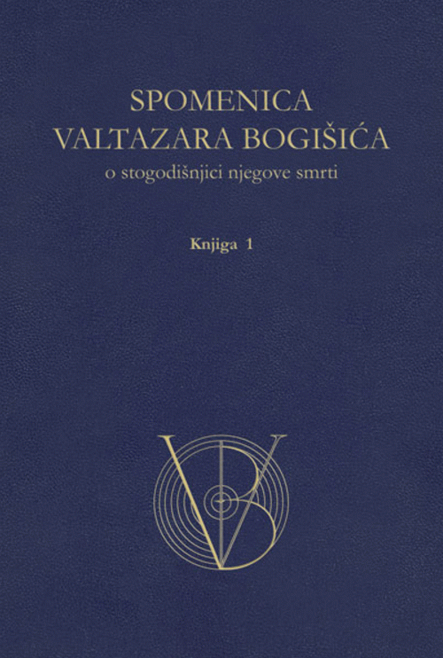 Spomenica Valtazara Bogišića u dve knjige